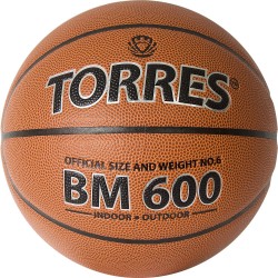 Мяч баскетбольный TORRES BM600, размер 6 (тренировочный)