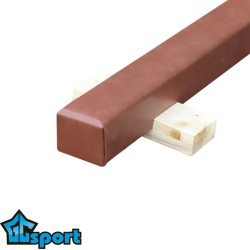 Бревно гимнастическое напольное мягкое 3 м, на деревянных опорах, GCsport