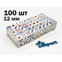 Кубики (игральные кости), 12мм, 100шт, цветные