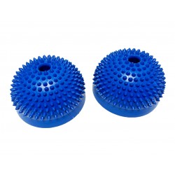 Массажная подушка полусфера балансировочная с отверстием 2шт синяя