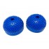 Массажная подушка полусфера балансировочная с отверстием 2шт синяя
