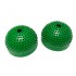 Массажная подушка полусфера балансировочная с отверстием 2шт зеленая