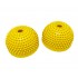 Массажная подушка полусфера балансировочная с отверстием 2шт желтая