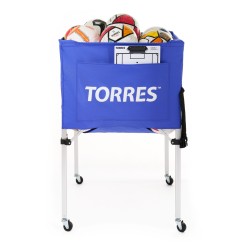 Тележка для мячей складная Torres, вместимость 25-30 мячей