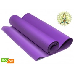 Коврик для фитнеса и гимнастики GO DO КВ6103 173х61х0,6 см, фиолетовый