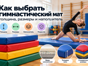 Как выбрать гимнастический мат: толщина, размеры и наполнитель