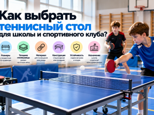 Как выбрать теннисный стол для школы и спортивного клуба