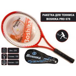 Ракетка для большого тенниса BOSHIKA PRO 678 красная