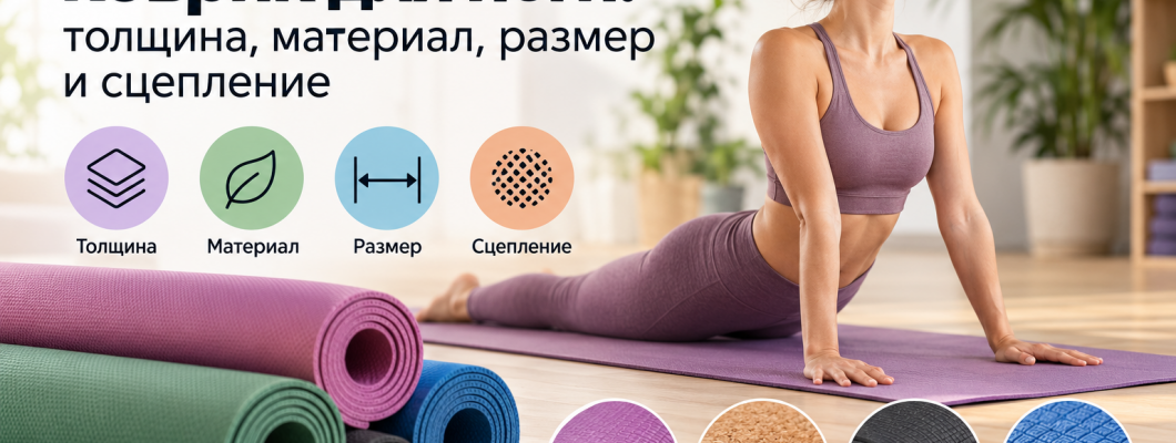 Как выбрать коврик для йоги: толщина, материал, размер и сцепление