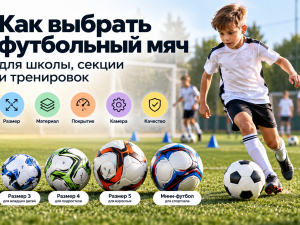 Как выбрать футбольный мяч для школы, секции и тренировок