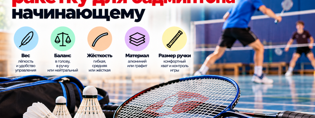 Как выбрать ракетку для бадминтона начинающему