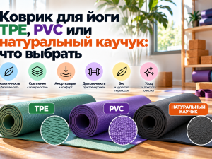 Коврик для йоги TPE, PVC или натуральный каучук: что выбрать?