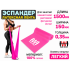 Эспандер латексная лента HARD WORK нагрузка 6кг розовая