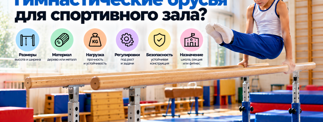 Как выбрать гимнастические брусья для спортивного зала
