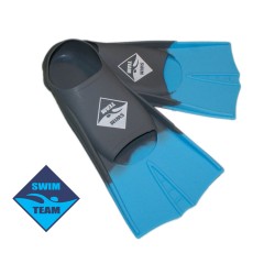Ласты для бассейна Swim Team серо-голубые (размер 30-32)