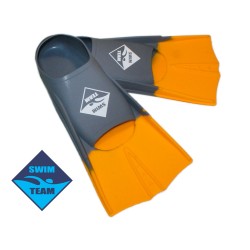 Ласты для бассейна Swim Team серо-оранжевые (размер 30-32)