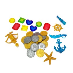 Тонущие (подводные) игрушки для бассейна Сокровища (40шт), для ныряния и обучения плаванию