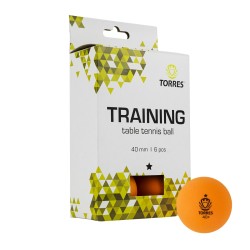 Мячики для настольного тенниса TORRES Training 1*, 6 шт, оранжевые