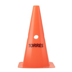 Конус тренировочный Torres 30 см с 1 отверстием