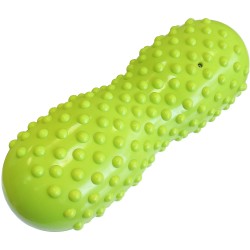 Кинезио массажер GCsport двойной мячик с шипами, жесткий, 30х11 см (зеленый)