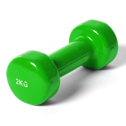 Гантель виниловая 2 кг GCsport (зеленая) (1 шт)