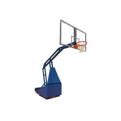 Стойка баскетбольная мобильная складная с гидравлическим механизмом, игровая (вынос 1,6 м)