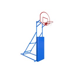 Стойка баскетбольная / стритбольная GCsport складная с щитом, кольцом и сеткой