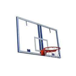 Щит баскетбольный игровой 1800х1050мм (поликарбонат 10мм) с основанием, GCsport