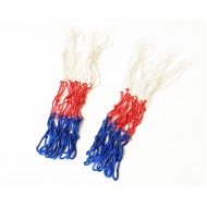 Сетка баскетбольная / сетка для баскетбольного кольца GCsport триколор 6мм (пара)