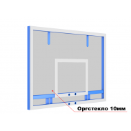 Щит баскетбольный тренировочный 1200х900мм (оргстекло 10мм) с основанием, GCsport