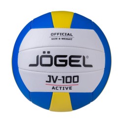 Мяч волейбольный Jögel jv-100, синий/желтый (любительский)