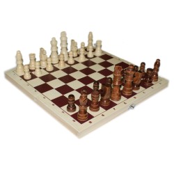 Шахматы обиходные (29х29см) с деревянными фигурами