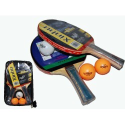 Набор для настольного тенниса GCsport Start (2 ракетки, 3 шарика, чехол)