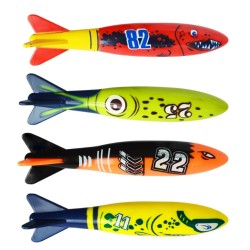 Тонущие (подводные) игрушки для бассейна Рыбки Торпеды (4шт), для ныряния и обучения плаванию