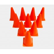 Конусы для разметки GCsport 18см (в комплекте 10 конусов), оранжевые