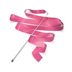 Лента для художественной гимнастики Go Do с палочкой, розовая (палочка 56 см, лента 6 м)