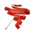 Лента для художественной гимнастики Go Do с палочкой, красный (палочка 56 см, лента 6 м)