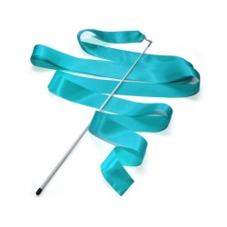 Лента для художественной гимнастики Go Do с палочкой, голубая (палочка 56 см, лента 6 м)