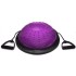 Балансировочная полусфера массажная Sprinter Bosu 45см с двумя съёмными эспандерами (фиолетовая)