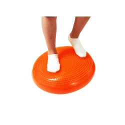Диск спортивный массажный GCsport Breath, диаметр 39см, оранжевый (балансировочная подушка + тренажер для дыхания)