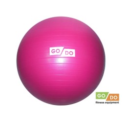 Мяч гимнастический 75 см GO DO малиновый, без насоса (фитбол), антивзрыв