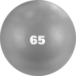 Мяч гимнастический 65см TORRES арт.AL122165GR, антивзрыв, с насосом, серый