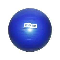 Мяч гимнастический 65 см GO DO синий, без насоса (фитбол), антивзрыв