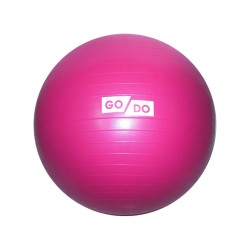 Мяч гимнастический 55 см GO DO малиновый, без насоса (фитбол), антивзрыв