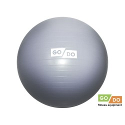 Мяч гимнастический 55 см GO DO серый, без насоса (фитбол), антивзрыв