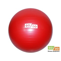 Мяч гимнастический 75 см GO DO красный, без насоса (фитбол), антивзрыв