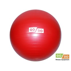 Мяч гимнастический 55 см GO DO красный, без насоса (фитбол), антивзрыв