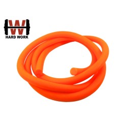 Эспандер-жгут трубчатый Hard Work с чехлом, оранжевый, толщина 12мм, длина 3м