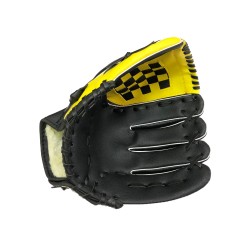 Перчатка для бейсбола (взрослая), тип-1, черно-желтая GCsport