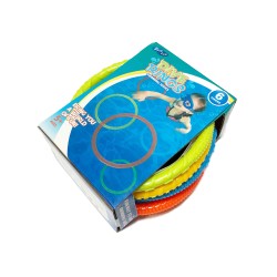 Тонущие (подводные) игрушки для бассейна Гибкие Кольца (6шт), для ныряния и обучения плаванию